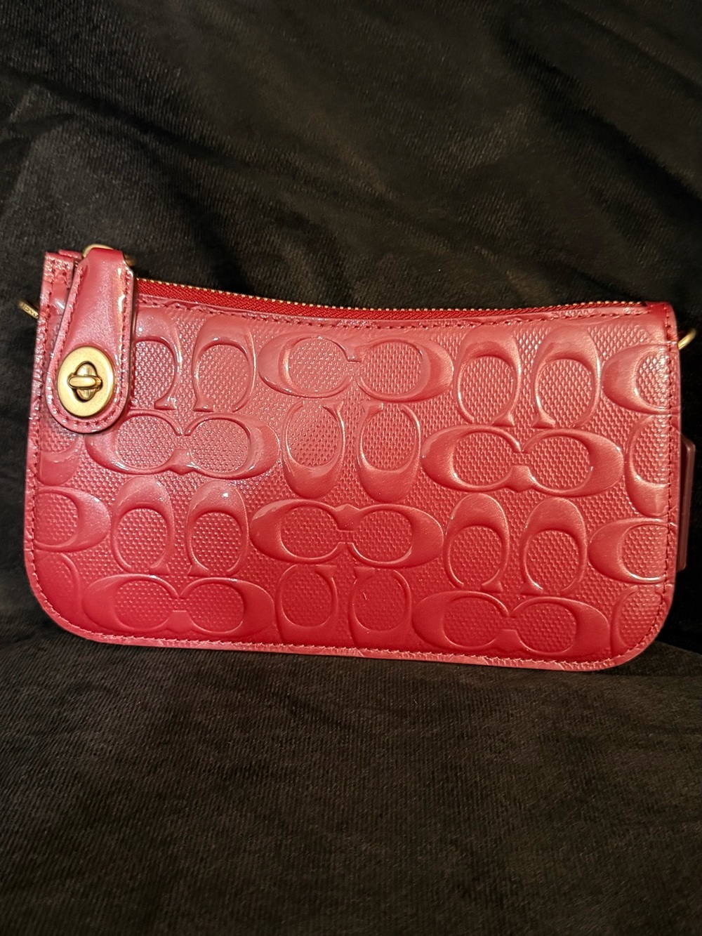 Coach  Penn Shoulder Bag  Signature Leather Wristlet with Removable Strap - Picture 2 of 9